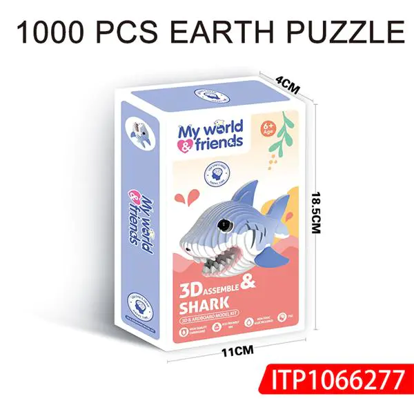 Shark Cardboard 3d Puzzle