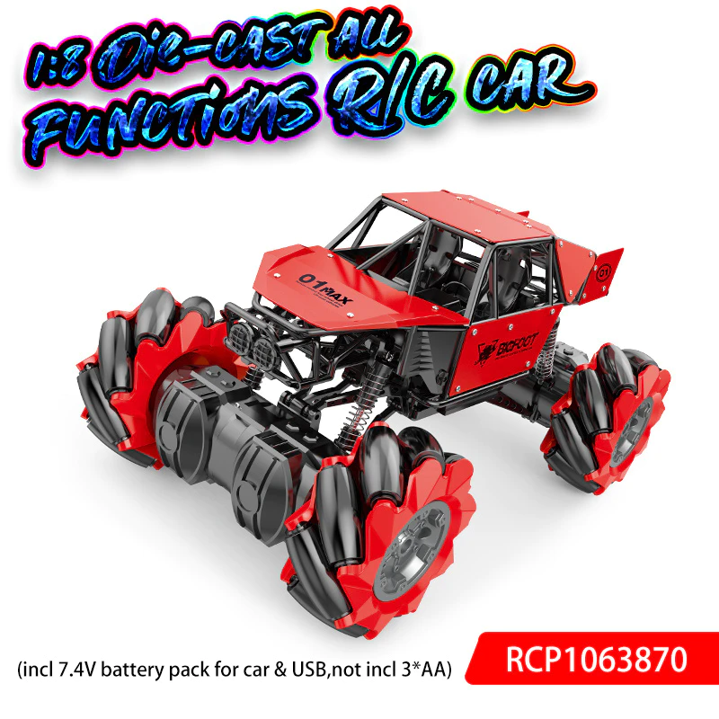 Custom Rc Cars 1:8 Die-Cast All Functions R/C Car