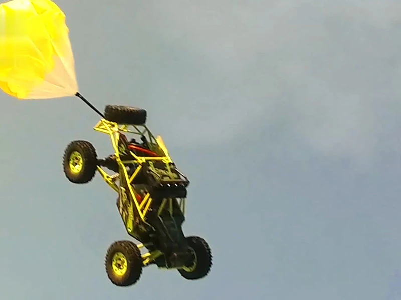 How strong power of RC car flying?
