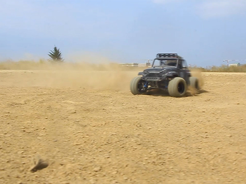 My off-road remote control car is running!