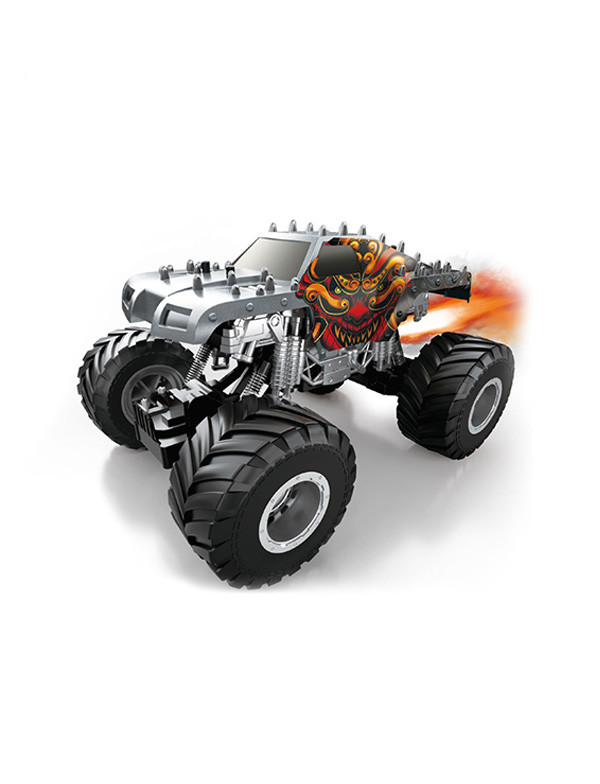 Fire monster -1:12 Monster big-wheels trucks with spray and lights
