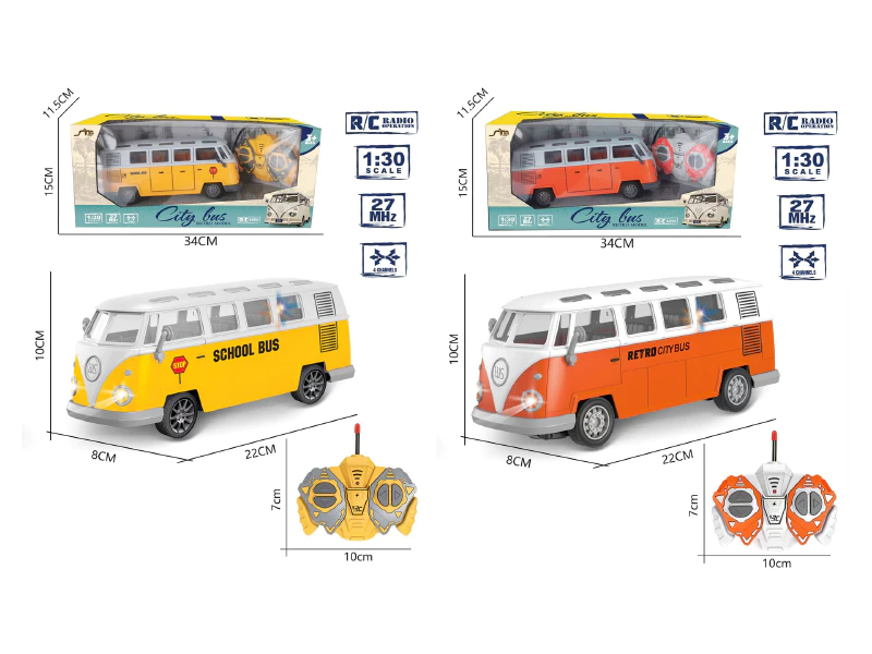 RC city and school bus. (PAKTAT TOYS)